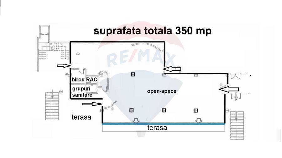 Spațiu comercial, de 350 mp, în Ultracentral