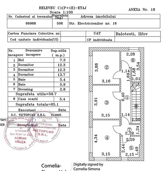 Casă cu 4 camere cu Teren 506 Mp în Balotești