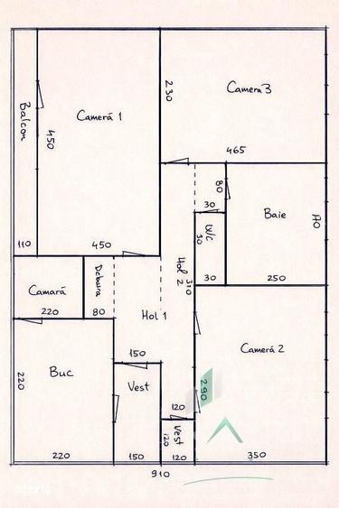 Apartament cu 3 camere decomandat în Mănăștur