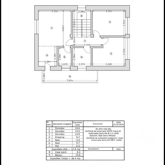 Casă individuală cu 5 camere cu Garaj în Tunari
