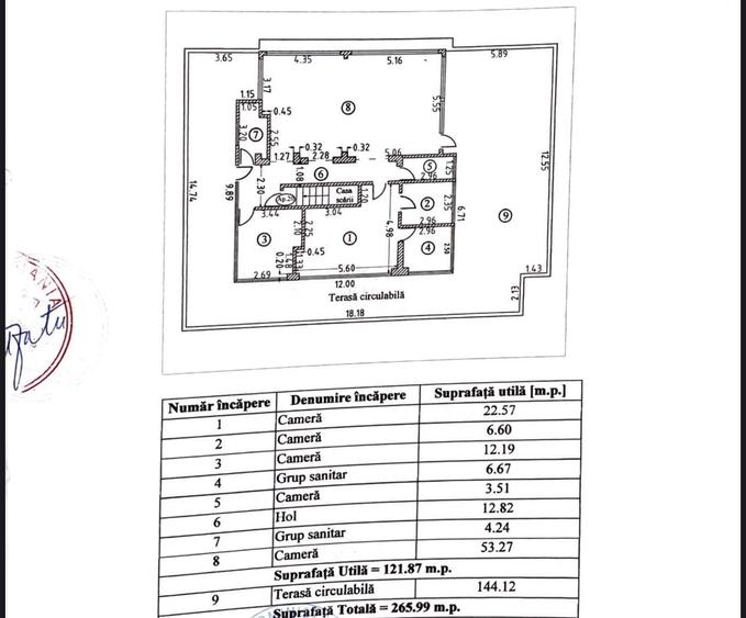 Apartament cu 3 camere decomandat în Tomis Nord