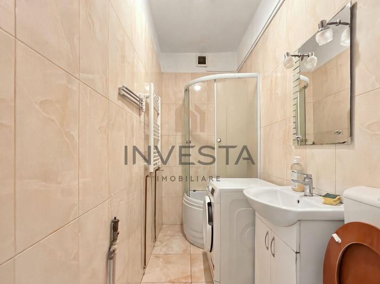 Apartament cu 2 camere semidecomandat, mobilat în Central