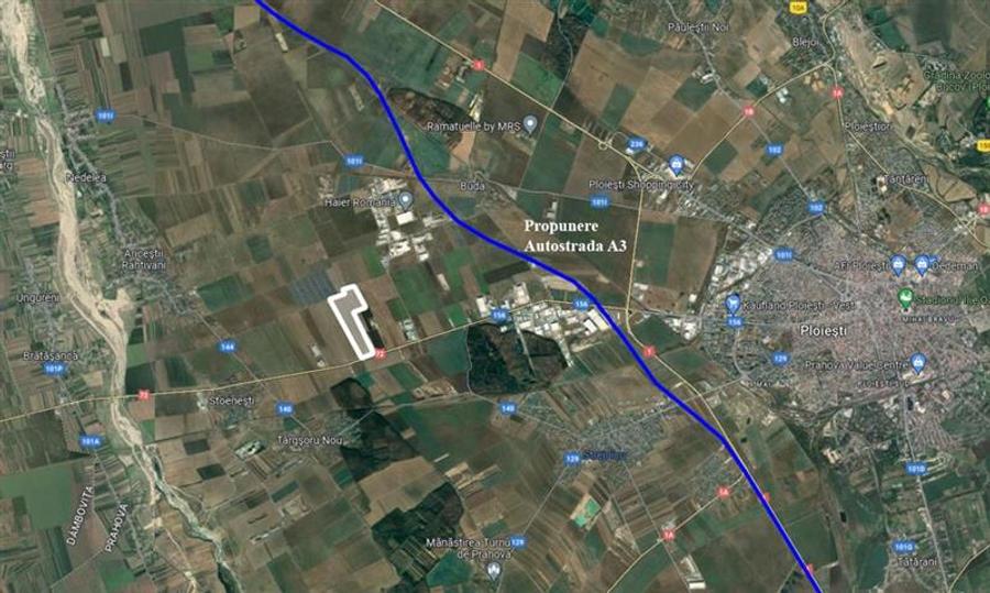 Teren agricol extravilan de 500000 mp, în Exterior Vest
