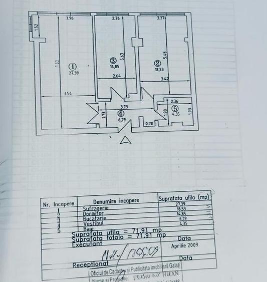Apartament cu 2 camere decomandat în