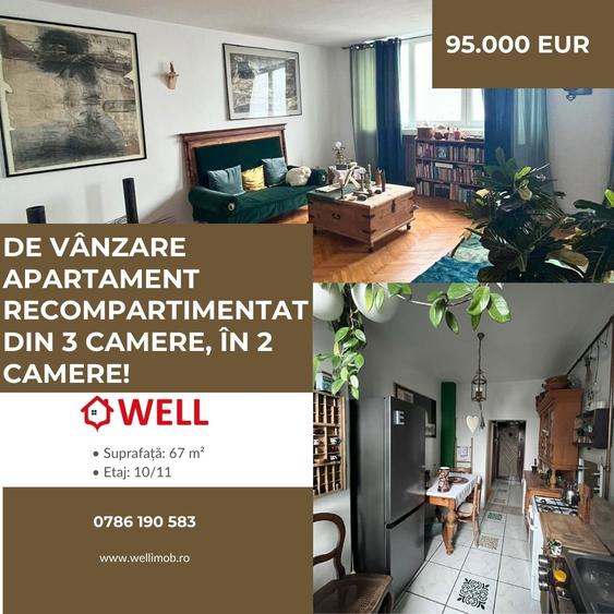Apartament cu 2 camere în Simeria