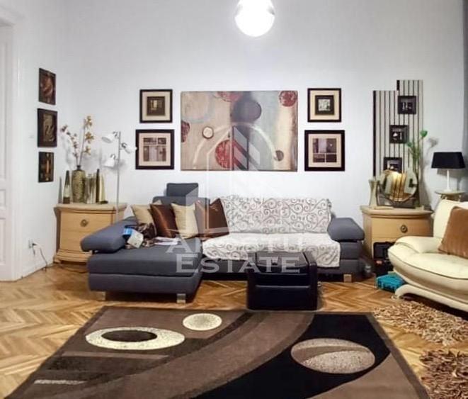 Apartament cu 3 camere circular, mobilat în Ultracentral