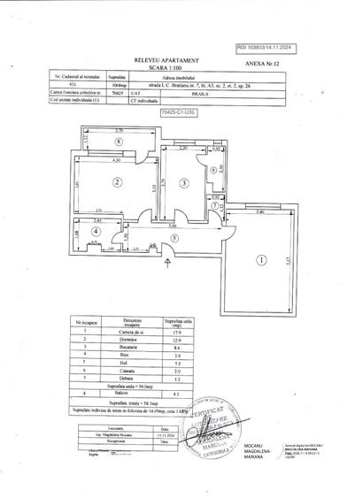 Apartament cu 2 camere decomandat în Gării