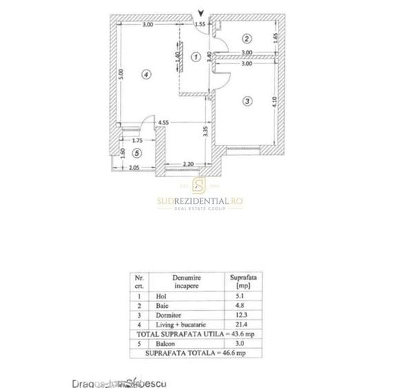 Apartament cu 2 camere, prima inchiriere, loc de parcare inclus - 8
