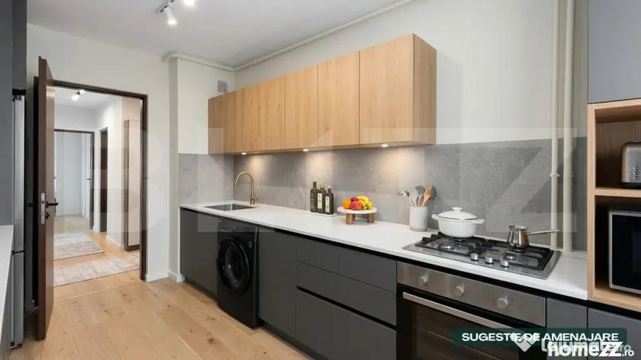 Apartament cu 3 camere decomandat în Central
