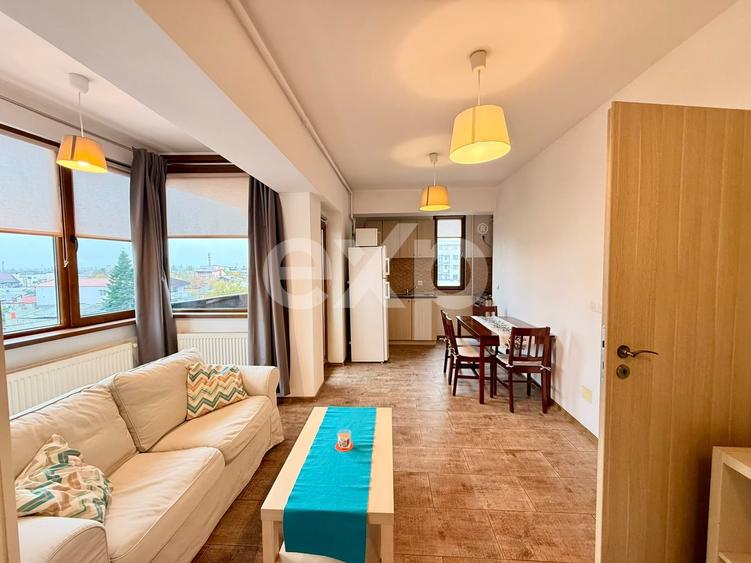 Apartament cu 2 camere semidecomandat, mobilat în Bucureștii Noi