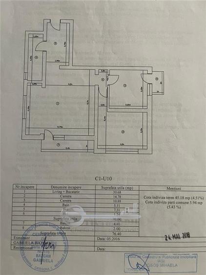 Apartament cu 3 camere semidecomandat în Valea Lupului