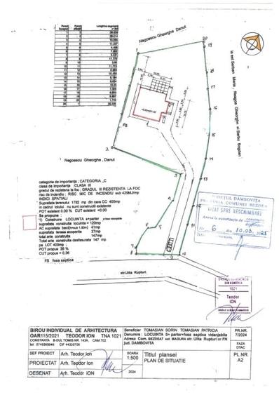Teren Construcții intravilan de 1782 mp, în Măgura (Bezdead)