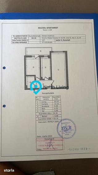 Apartament de vanzare in Sector 4 Berceni - 2 camere -63 mp - 5