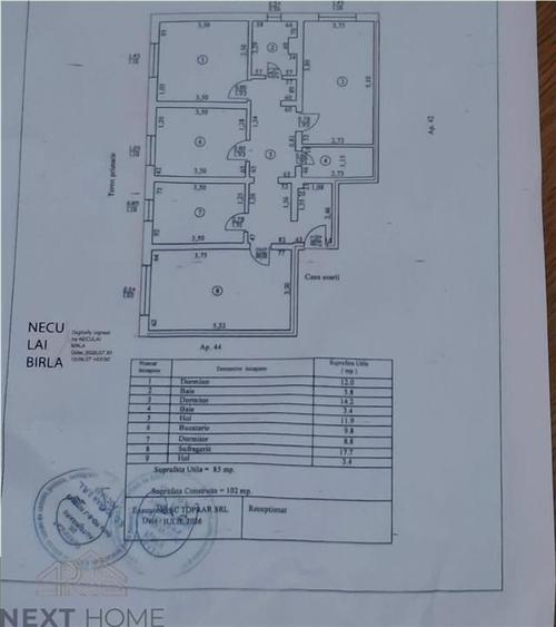 Apartament cu 4 camere decomandat în Brăilei