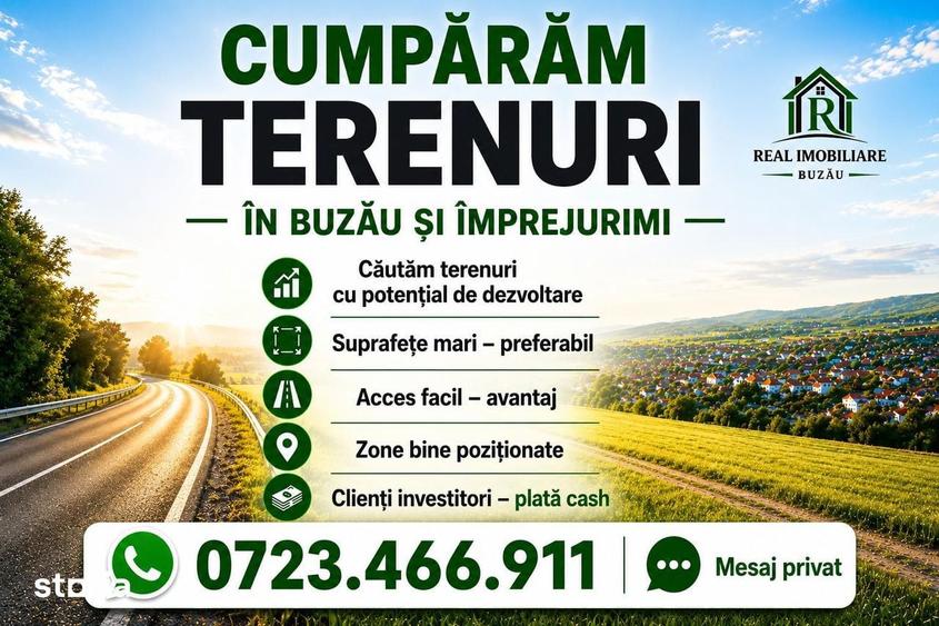 Teren de 1824 mp, în Mărăcineni