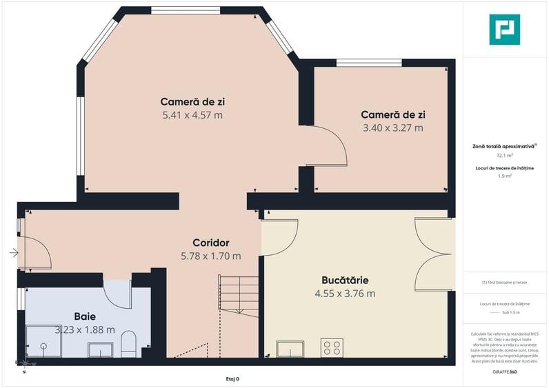 Casă individuală cu 5 camere cu Canalizare în Curtici