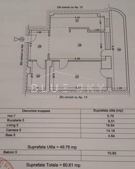 Apartament cu 2 camere decomandat, mobilat în Mamaia