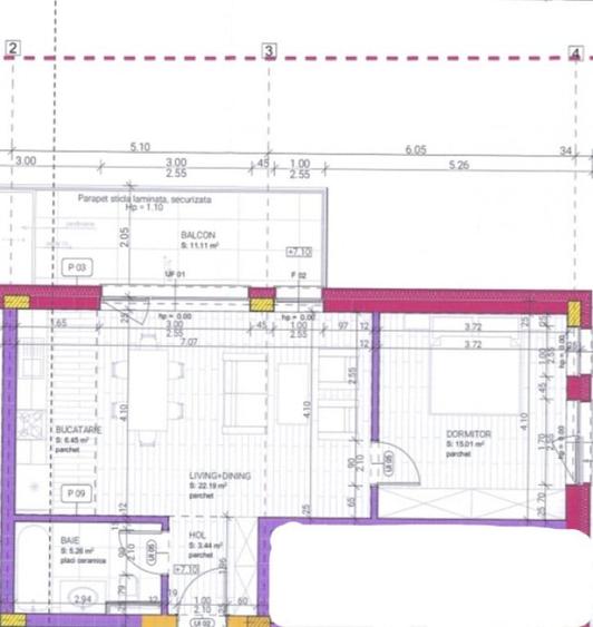 Apartament cu 3 camere semidecomandat în Gruia