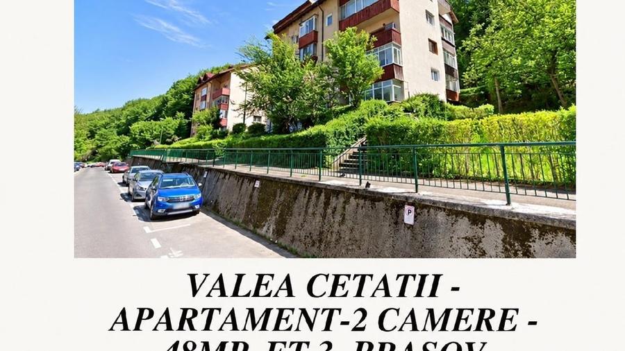 Apartament cu 2 camere decomandat în Valea Cetății