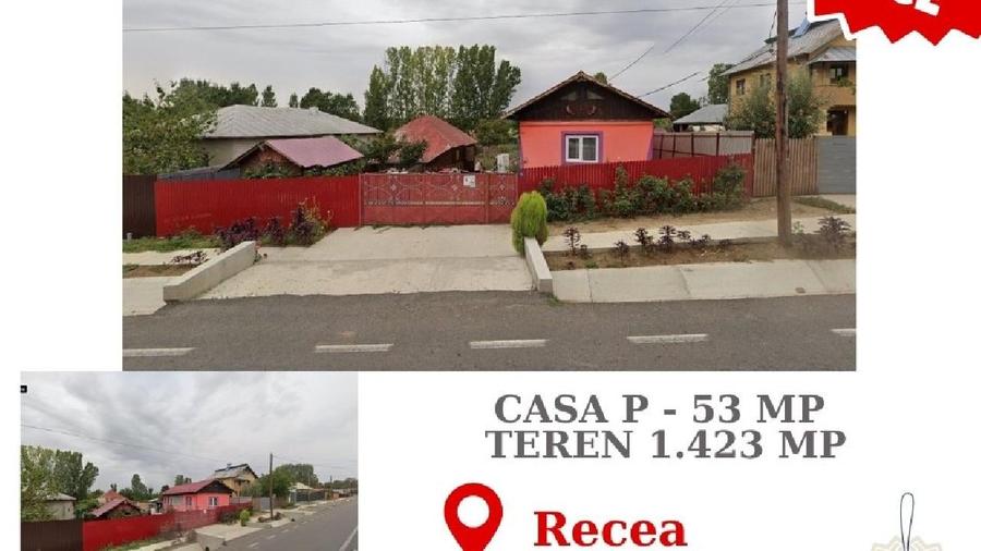 Casă individuală cu 2 camere cu Teren 1423 Mp în Recea