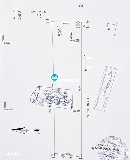 Teren de 1870 mp, în Tomești