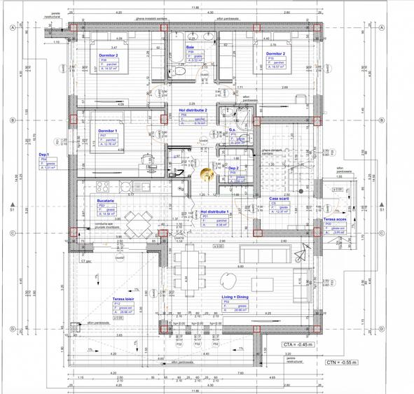 Apartament cu 4 camere decomandat, mobilat în Otopeni
