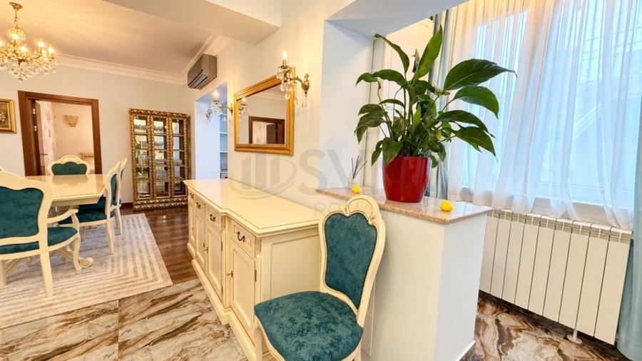 Apartament cu 3 camere decomandat, mobilat în Dorobanți