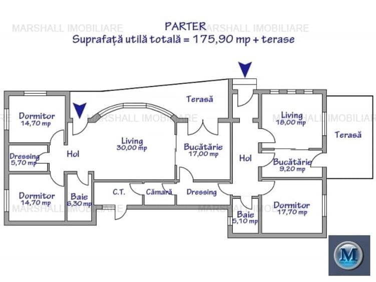 Casă cu 5 camere cu Teren 809 Mp în Strejnicu