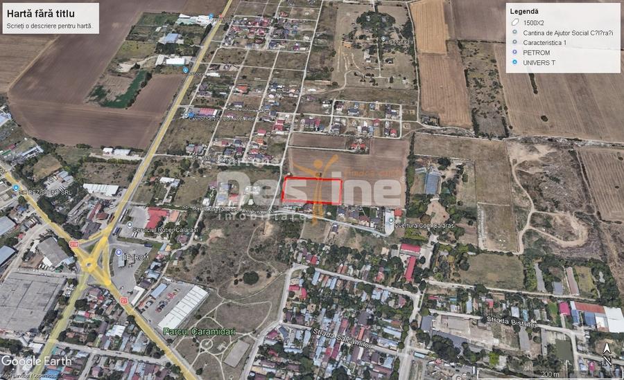 Teren Construcții intravilan de 1500 mp, în Nord