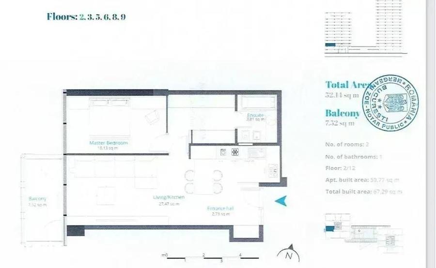 Apartament nou, luminos, 2 camere pe Calea Floreasca - 3
