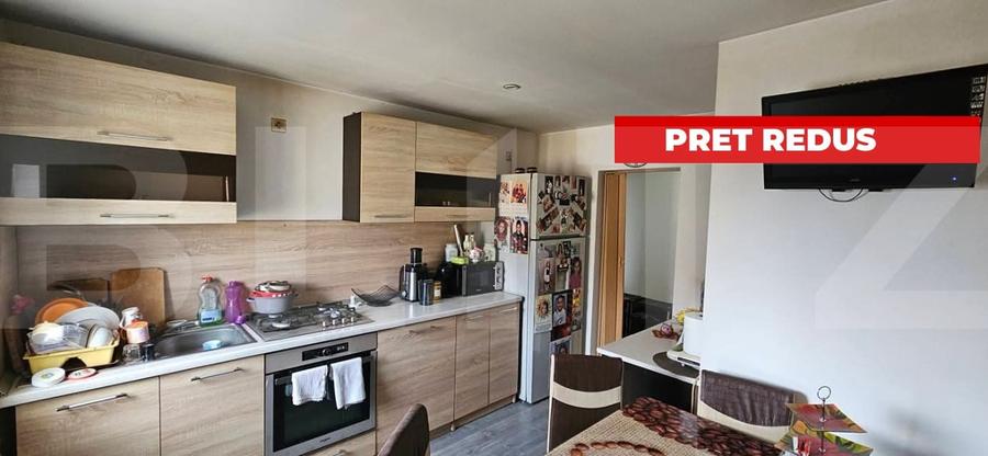 Apartament cu 3 camere semidecomandat, mobilat în Ozun