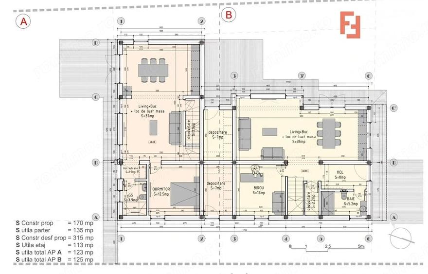 Casă cu 5 camere cu Teren 306 Mp în Urseni