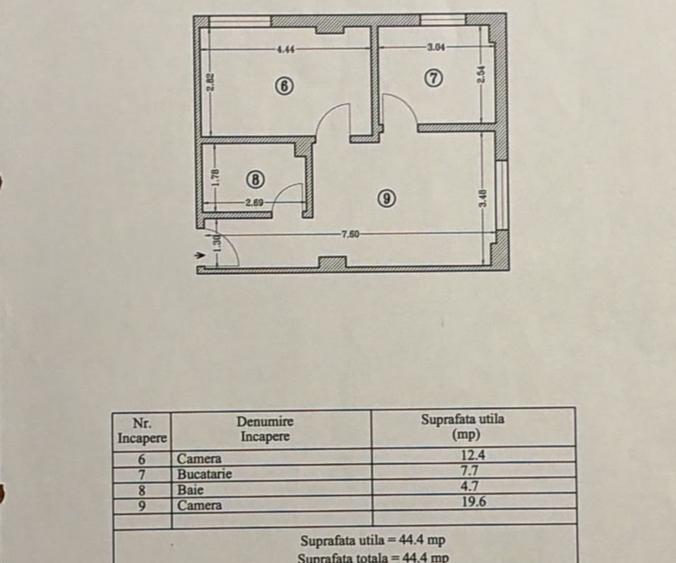 Apartament cu 2 camere semidecomandat, mobilat în Mamaia-Sat