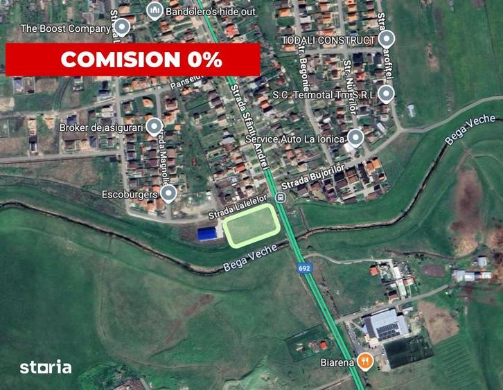 Teren de 4526 mp, în Sânandrei
