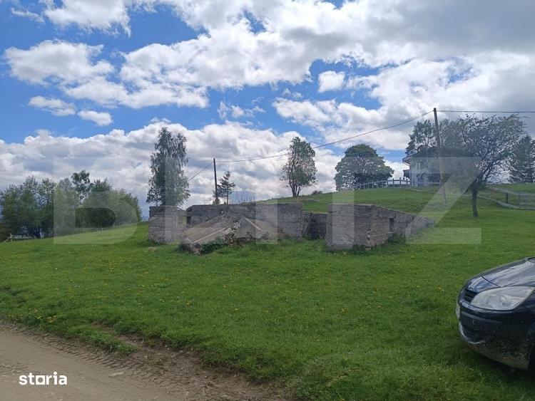 Teren cu fundatie de cabana, intabulat, 1.093 mp Satul Pestera, co - 17