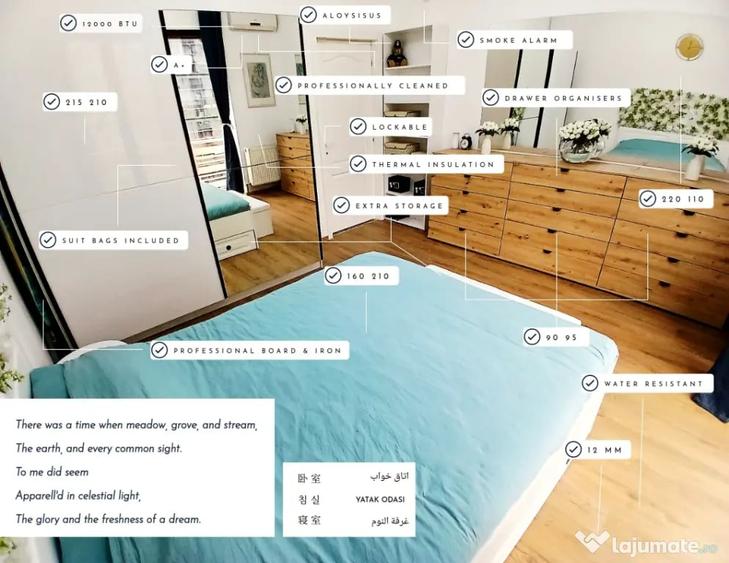 Apartament cu 2 camere decomandat în Universitate