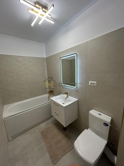 Apartament cu 2 camere semidecomandat, mobilat în Exterior Vest