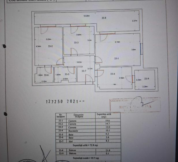 Apartament cu 3 camere decomandat în Titan