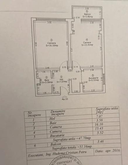 Apartament cu 2 camere decomandat în Vest