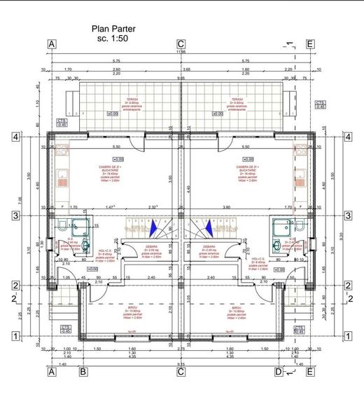 Duplex cu 4 camere cu Canalizare în Moșnița Nouă