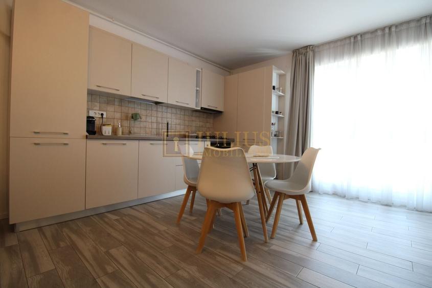 Apartament cu 2 camere semidecomandat, mobilat în Nord