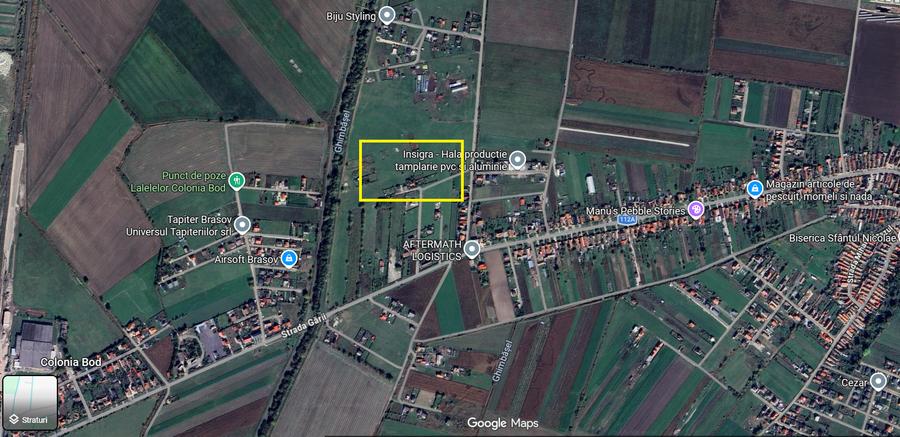 Teren Construcții intravilan de 500 mp, în Bod