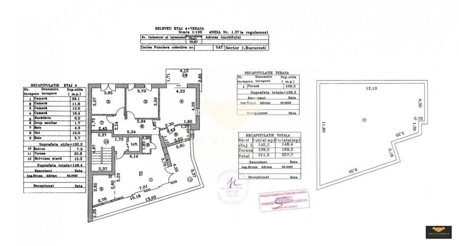 Apartament cu 4 camere decomandat în Dorobanți