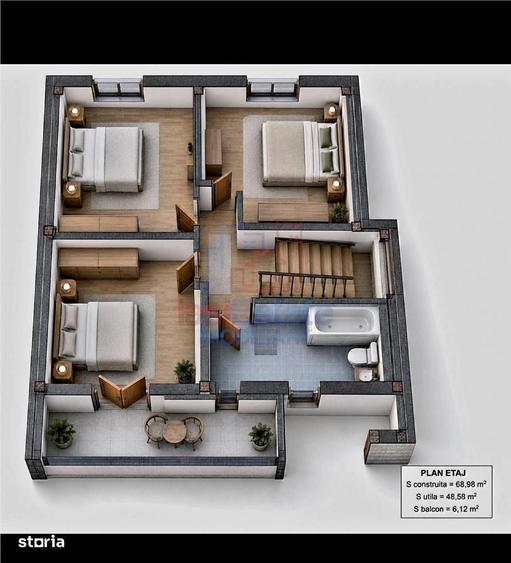 Casa individuala P+1 de vanzare in Visan- Barnova cu priveliste frumoa - 4