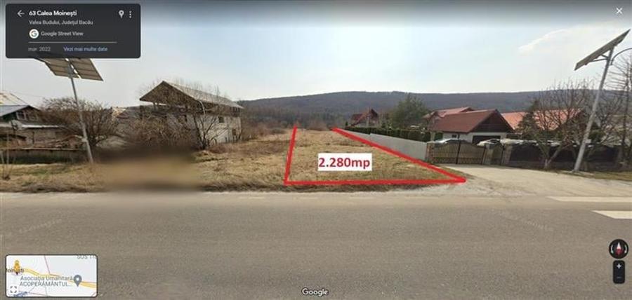 Teren Construcții intravilan de 2280 mp, în Nord-Vest