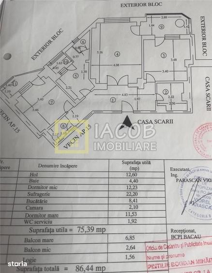 Apartament 3 camere decomandate, Stefan cel Mare, Bacau - 2