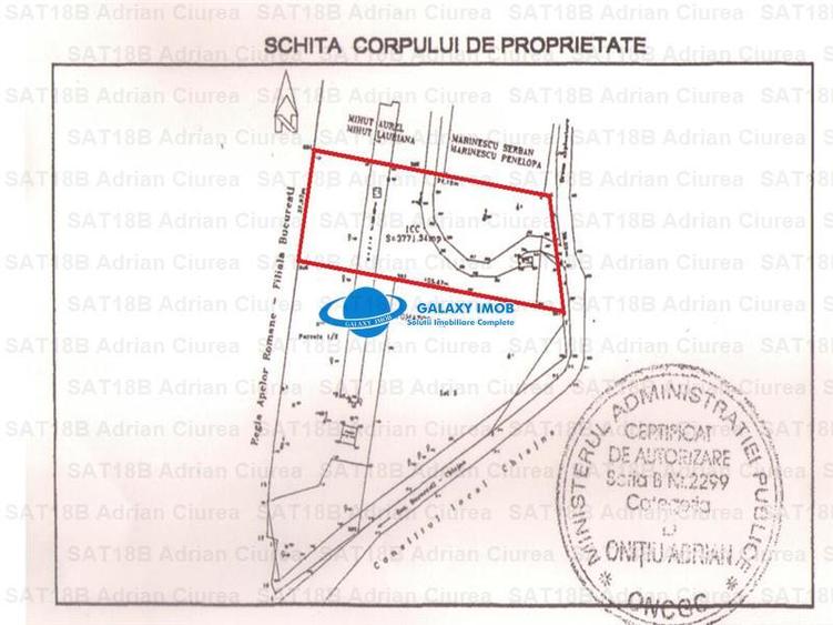 Teren Construcții intravilan de 3771 mp, în Militari