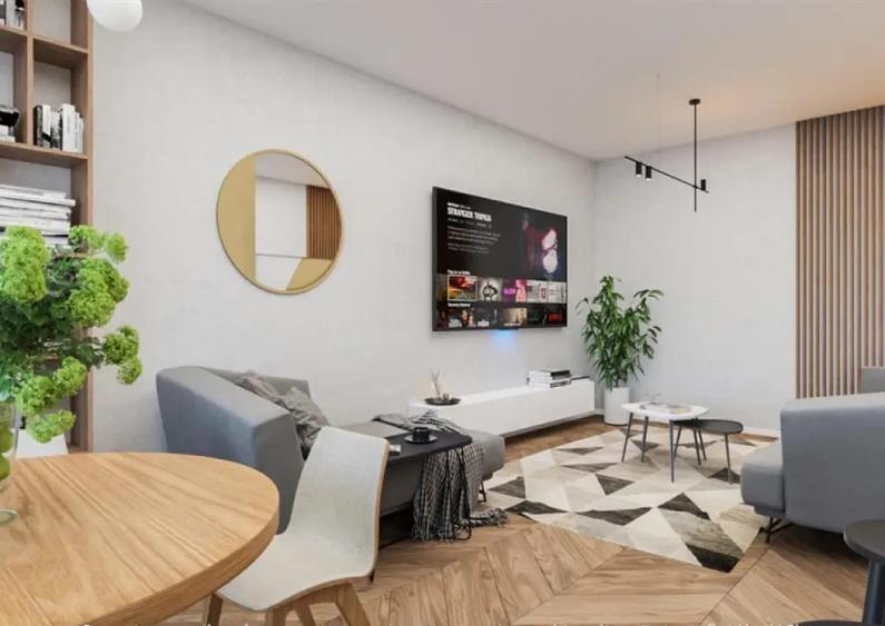 Apartament cu 3 camere semidecomandat în Rahova