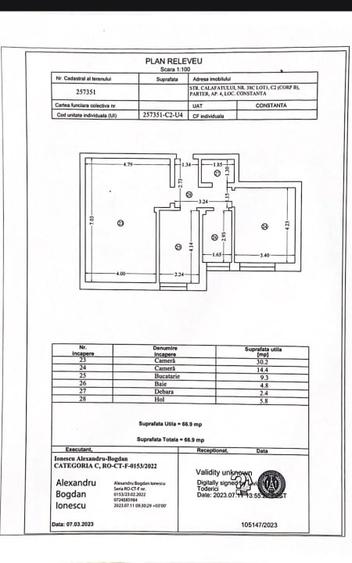 Apartament cu 2 camere decomandat, mobilat în Viile Noi