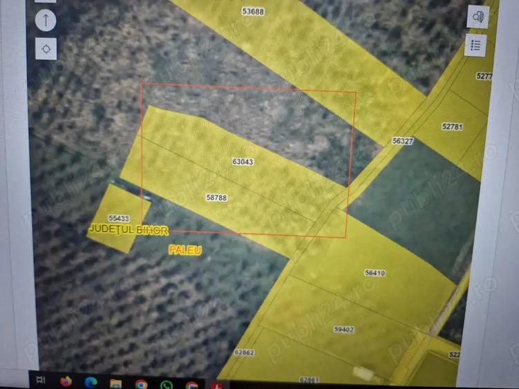 Teren de 3100 mp, în Paleu